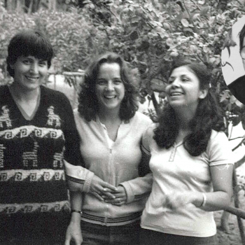 (1983) Fundadoras de EPES Rosario Castillo, Karen Anderson, María Eugenia Calvin y  Christina Milks