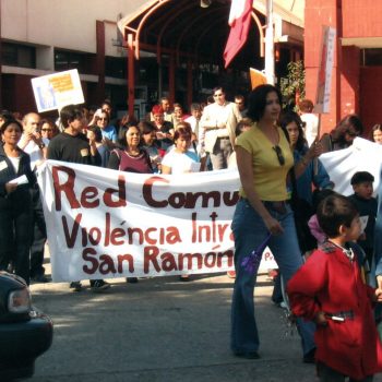 (2002) Marcha Red Comunal Contra la Violencia Intrafamiliar San Ramón, Santiago.